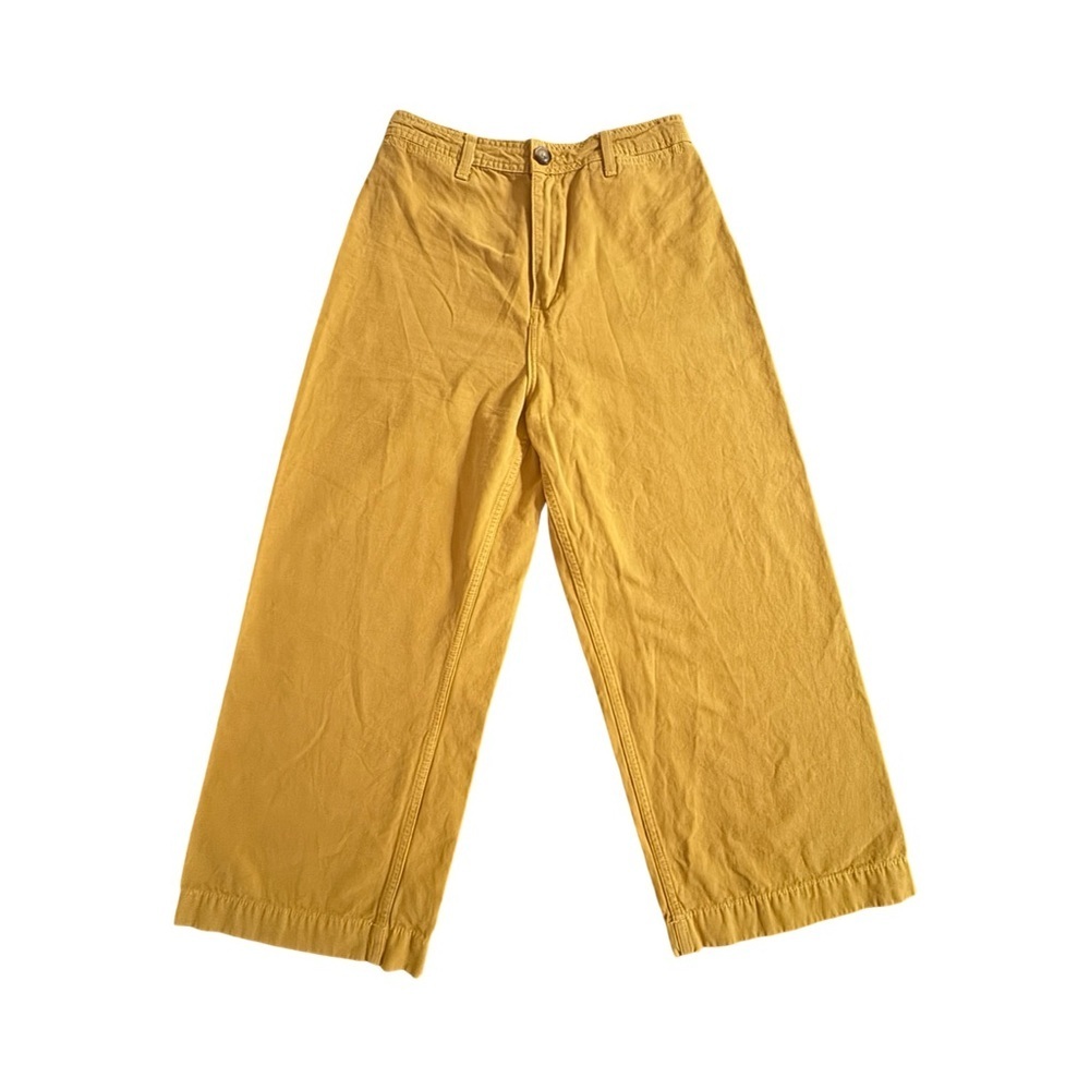 Blu Pepper Day to Day Wide Leg Pants in Mustard Yellow